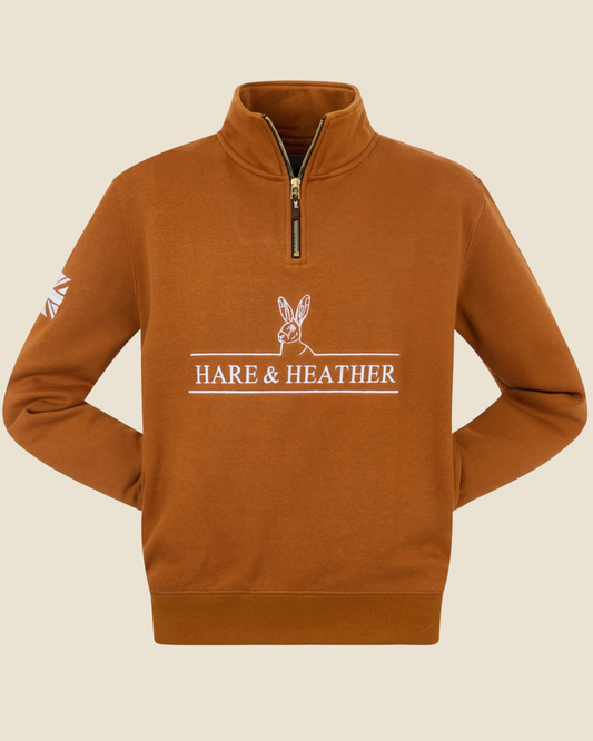 NORFOLK QUARTER ZIP | PUMPKIN SPICE