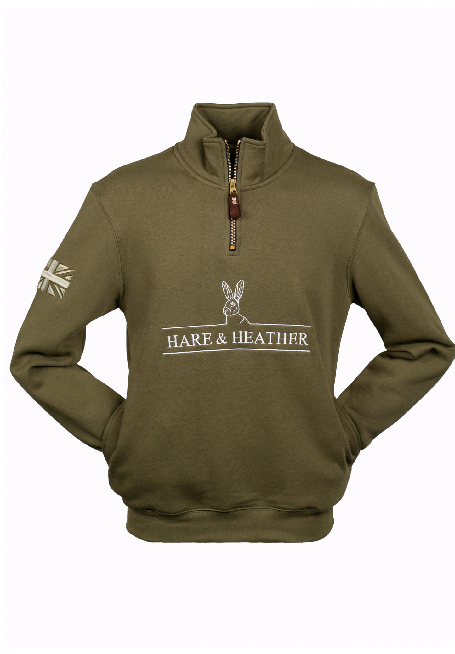 NORFOLK QUARTER ZIP | MOORLAND GREEN