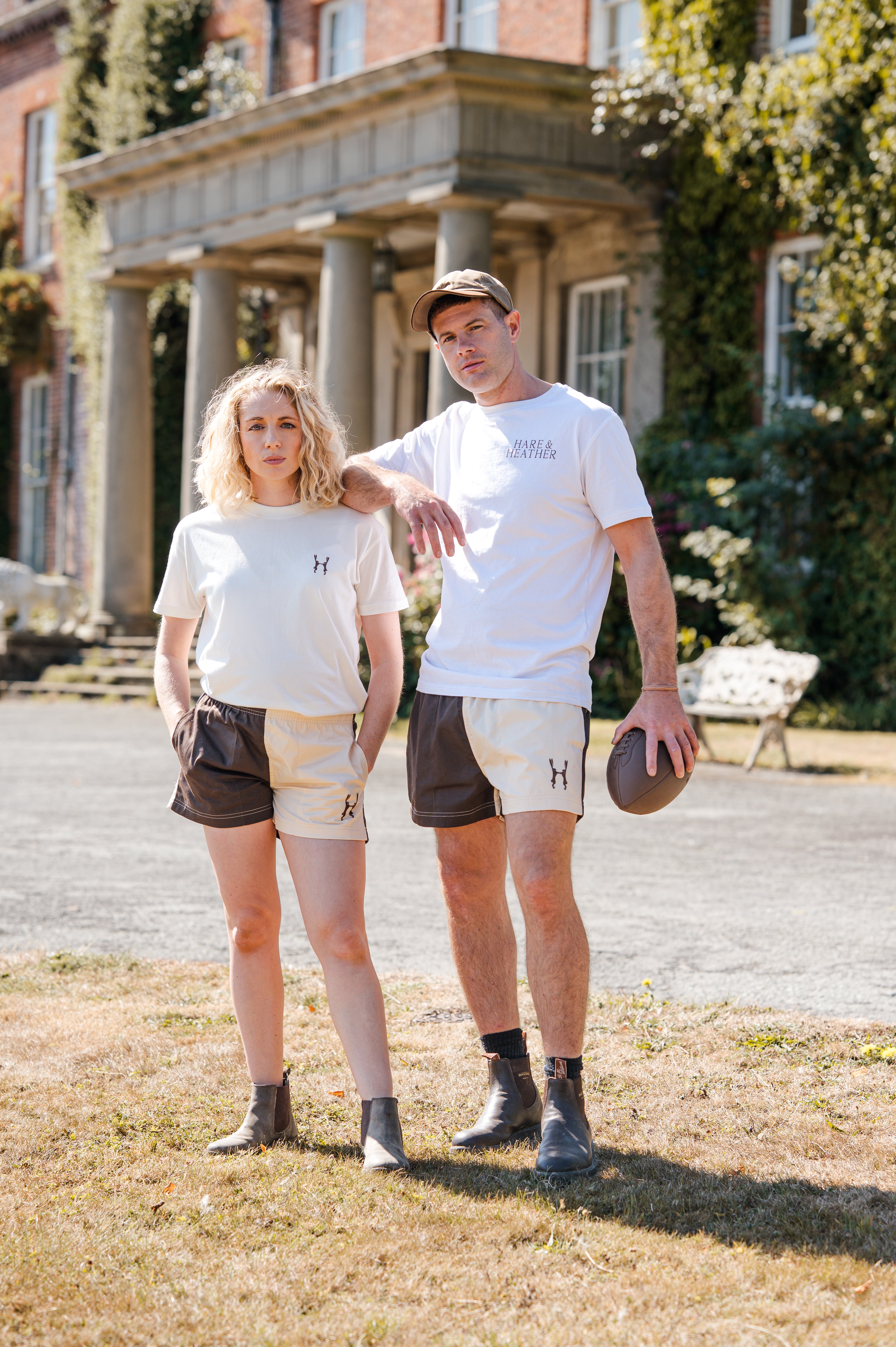 UNISEX RUGBY SHORTS | CHOCOLATE & CREAM