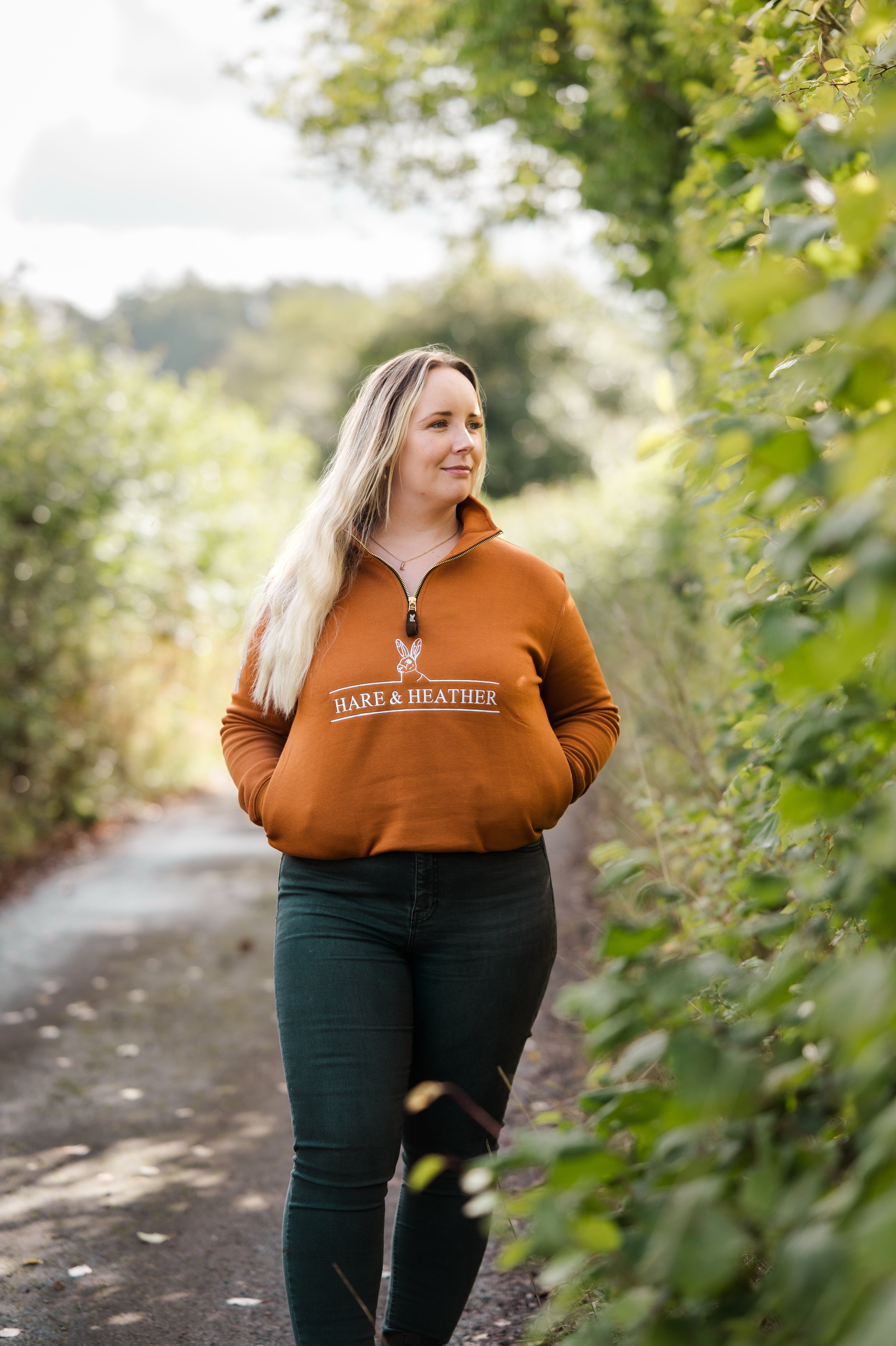 NORFOLK QUARTER ZIP | PUMPKIN SPICE