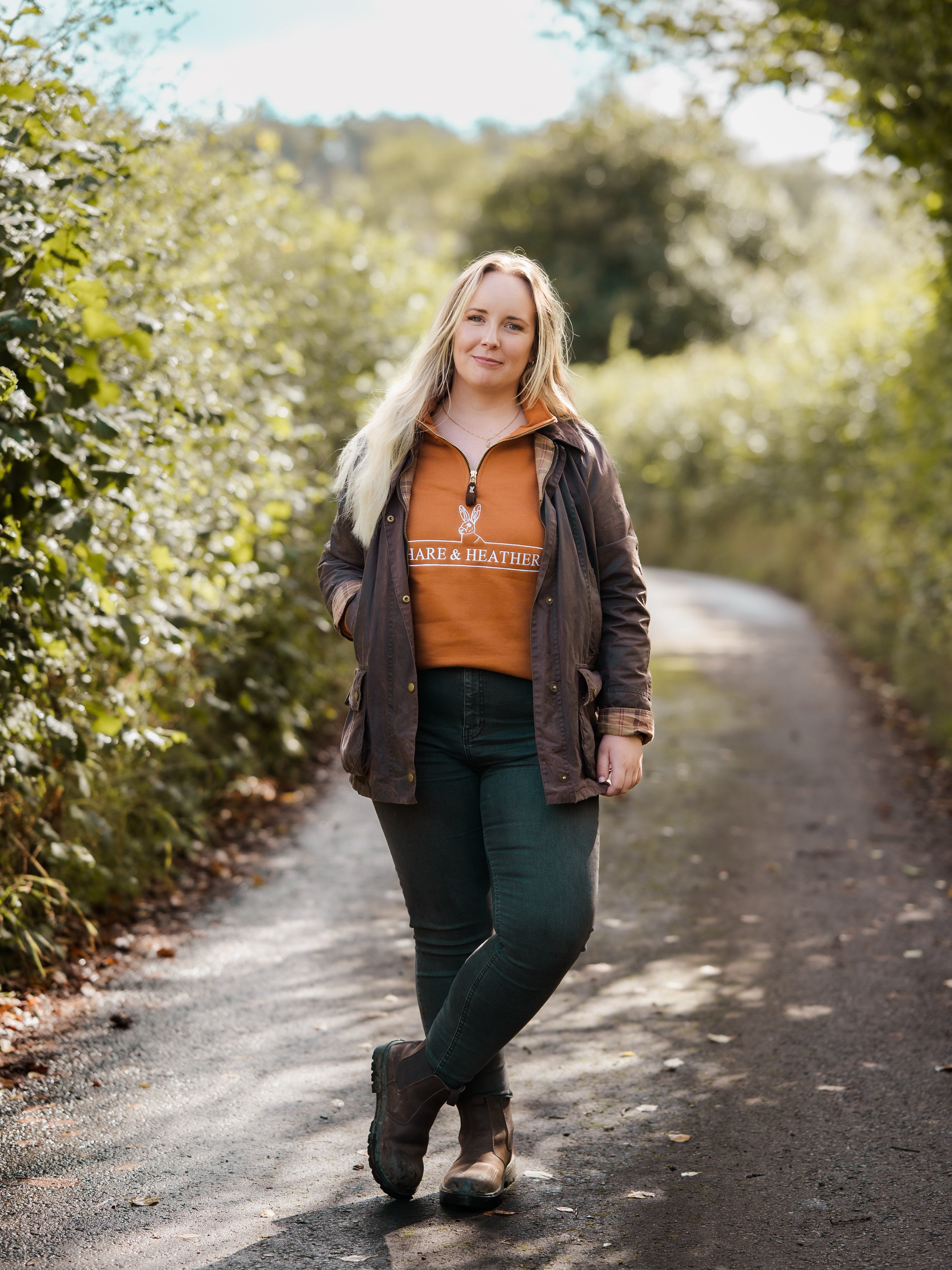 NORFOLK QUARTER ZIP | PUMPKIN SPICE