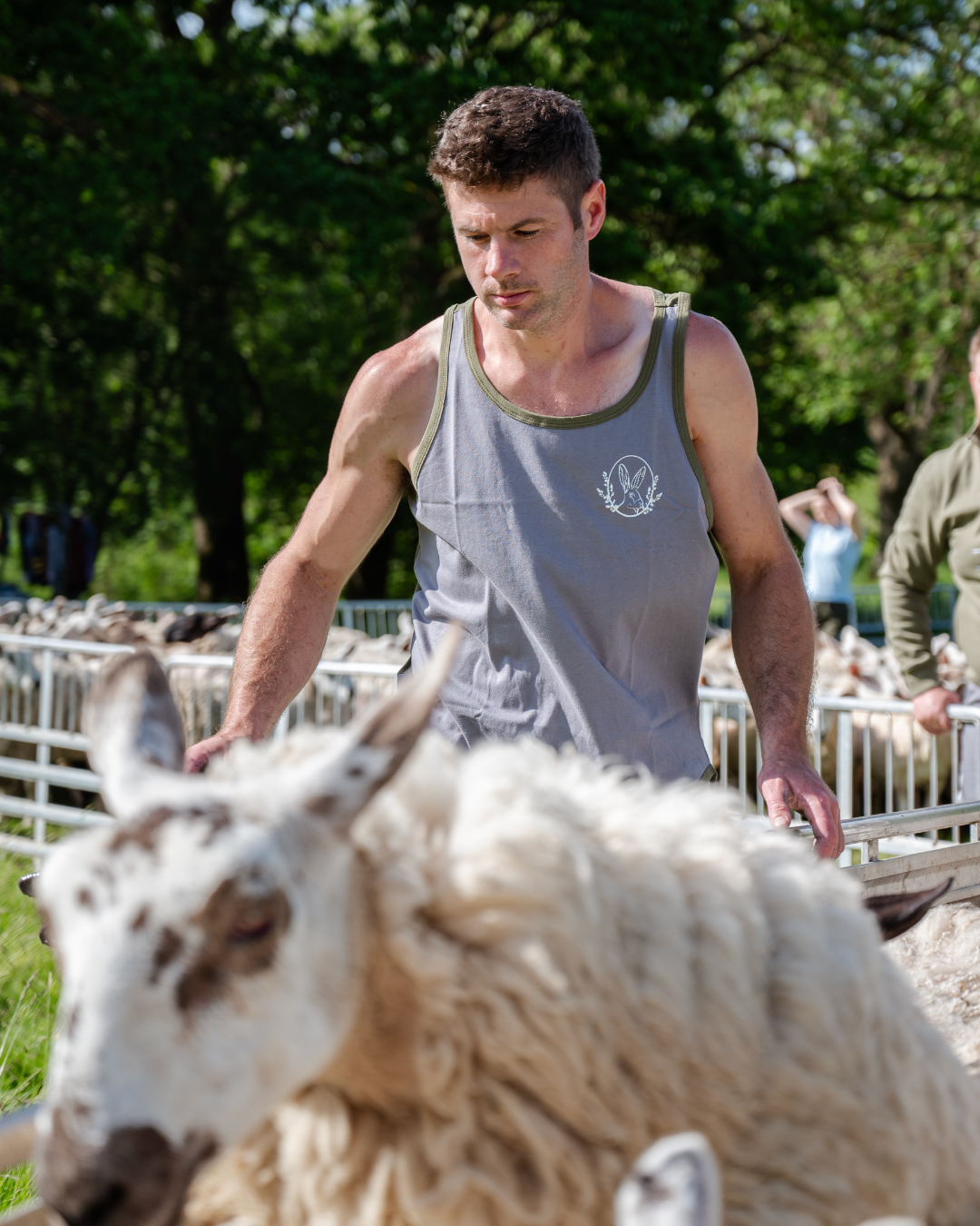 SHEARING SINGLET | MOORLAND GREEN / GREY