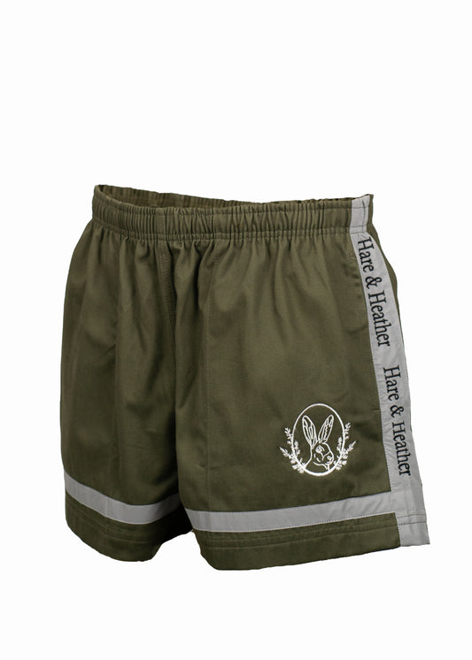 AGRIFLECT® RUGBY SHORTS | MOORLAND GREEN