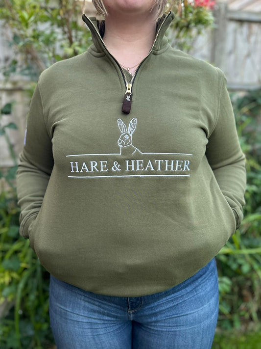 NORFOLK QUARTER ZIP | MOORLAND GREEN
