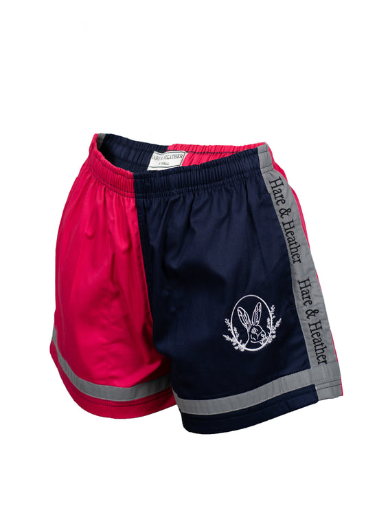AGRIFLECT® RUGBY SHORTS | PINK / NAVY