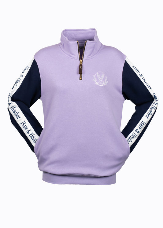 SECONDS | SHROPSHIRE QUARTER ZIP | HEATHER / NAVY