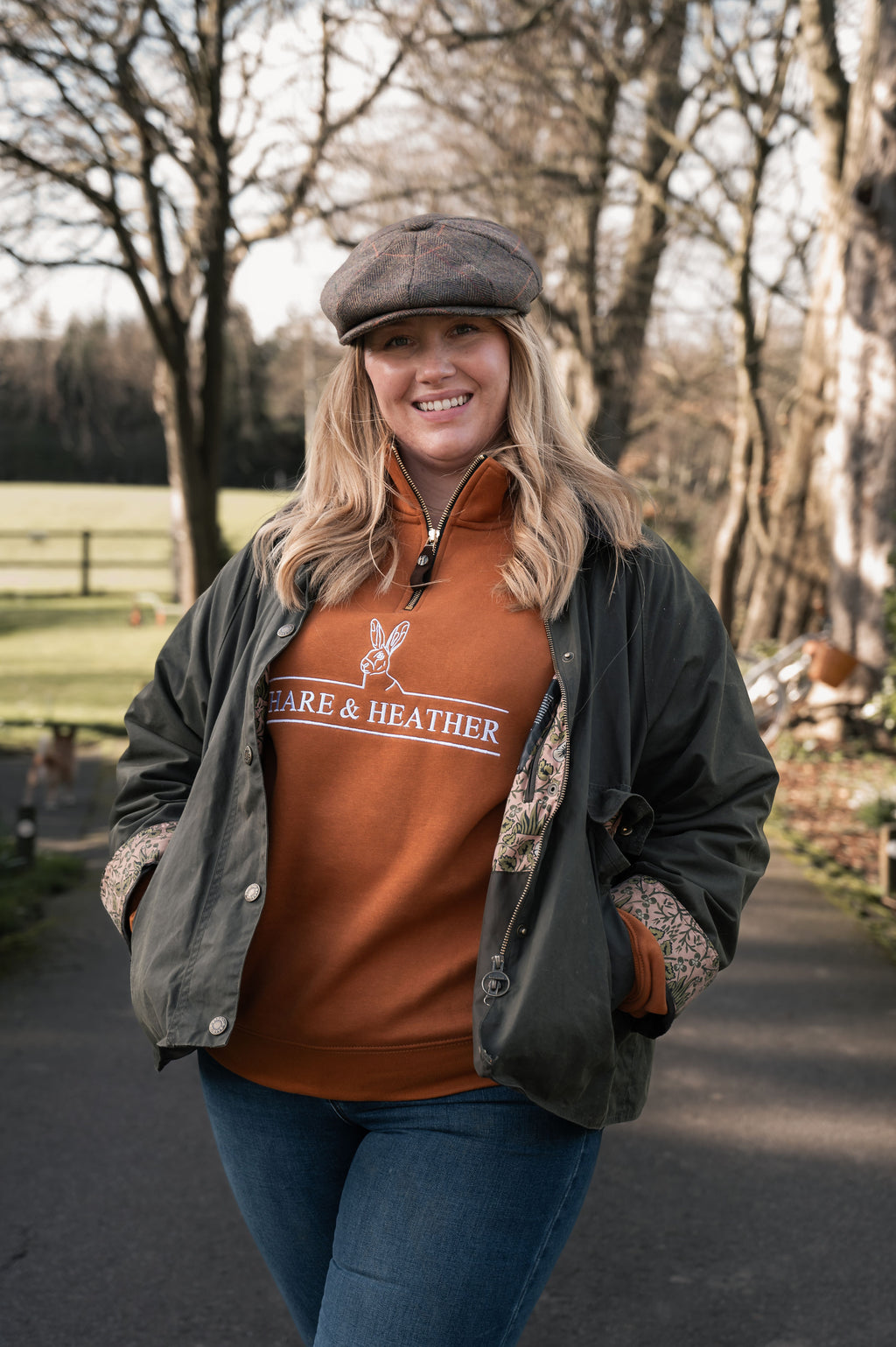 NORFOLK QUARTER ZIP | PUMPKIN SPICE