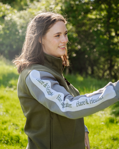 SHROPSHIRE QUARTER ZIP | MOORLAND GREEN / GREY