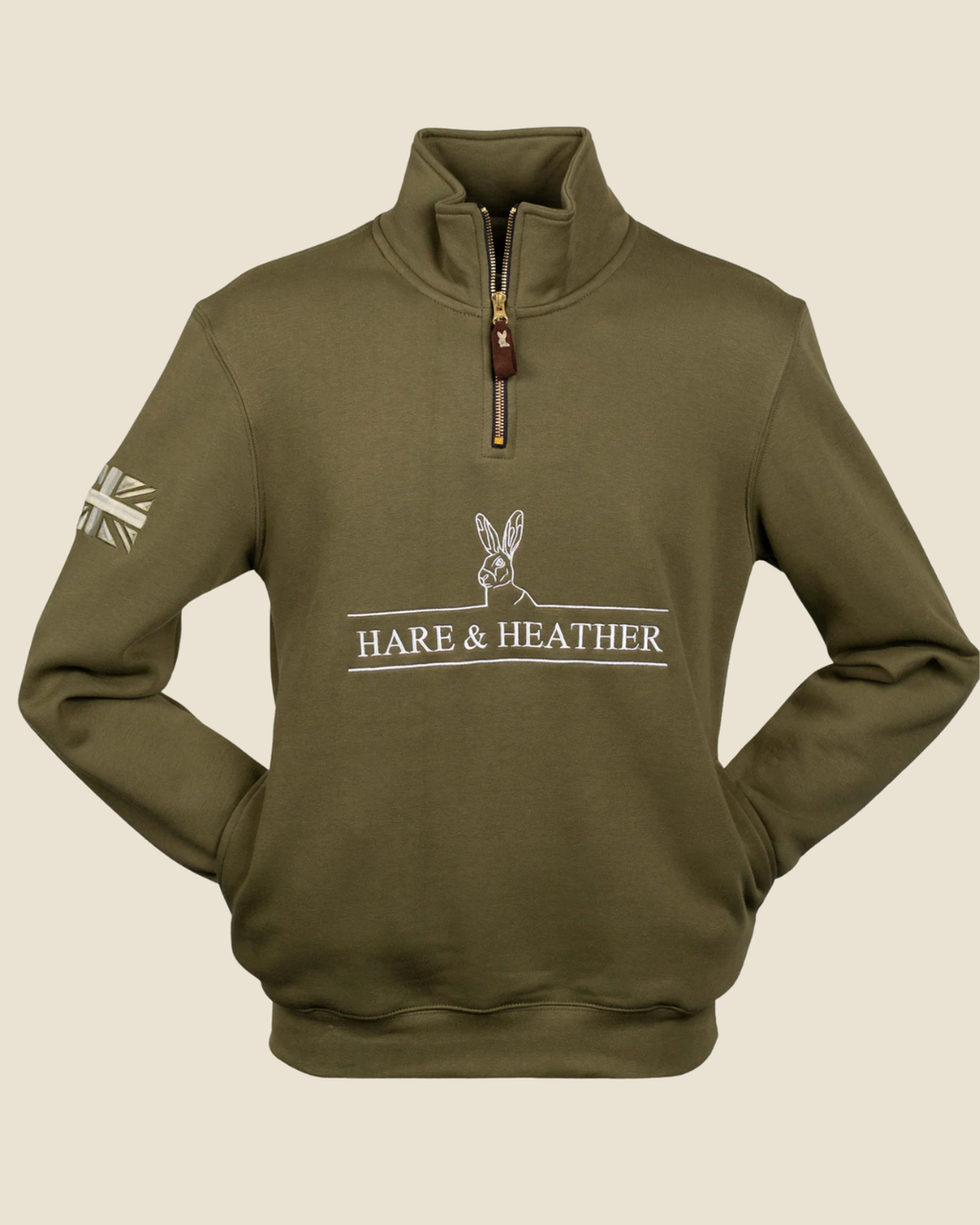 NORFOLK QUARTER ZIP | MOORLAND GREEN