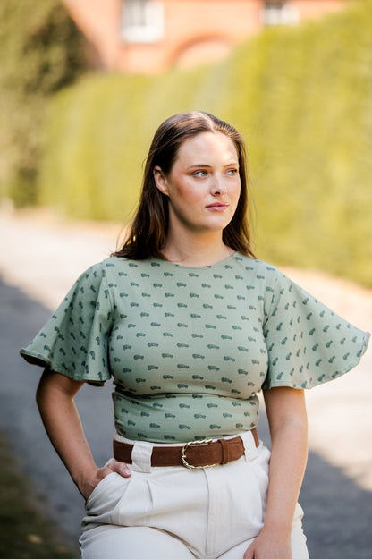 WRAP TOP | LANDY WATERCOLOUR PRINT