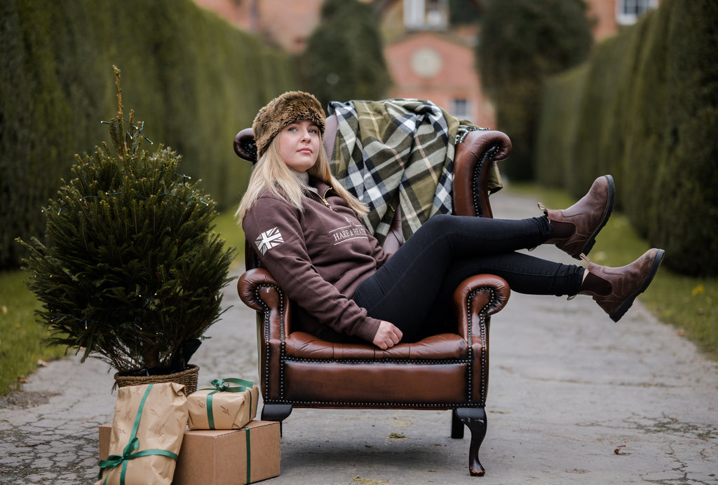 NORFOLK QUARTER ZIP | CHOCOLATE