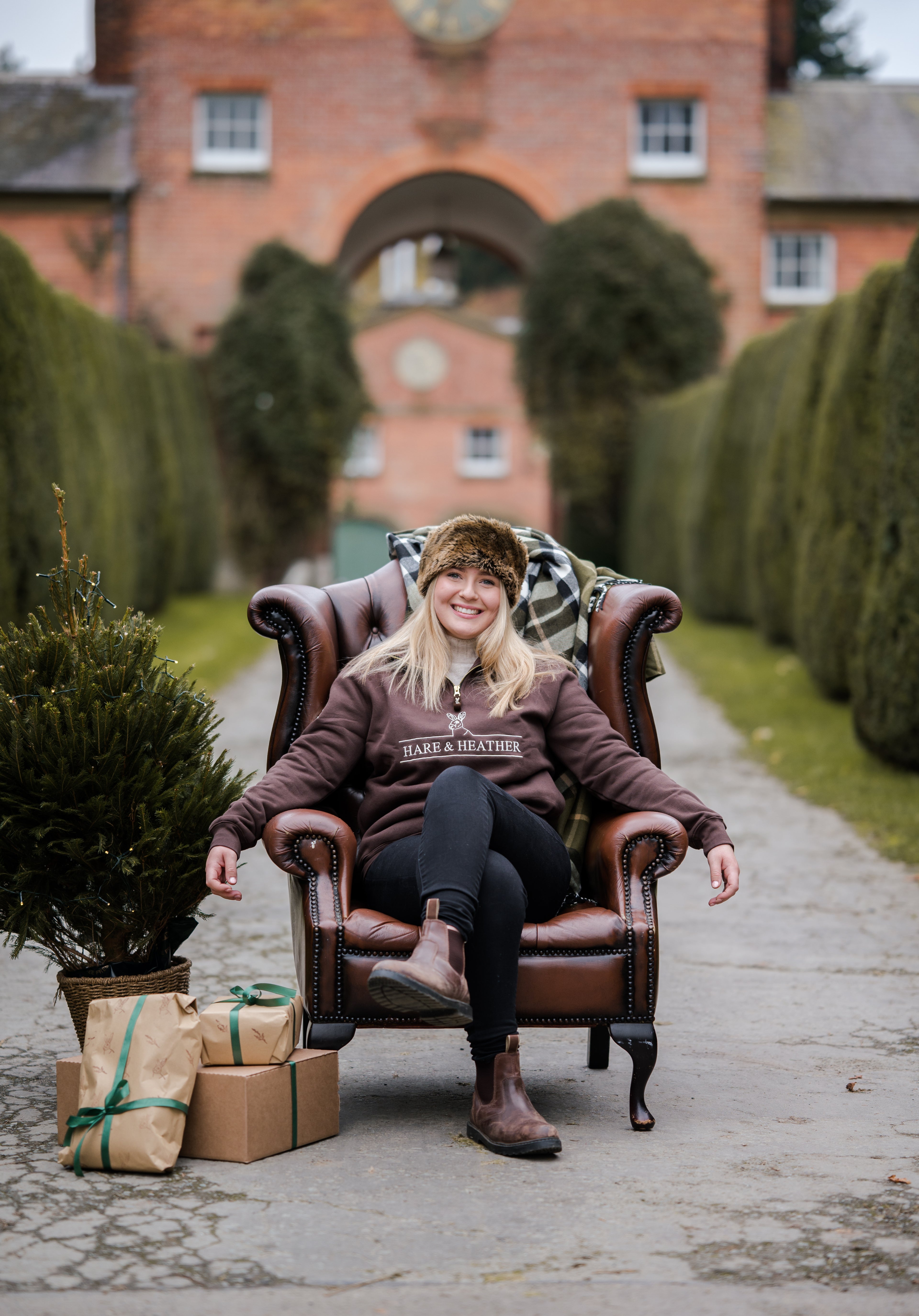 NORFOLK QUARTER ZIP | CHOCOLATE