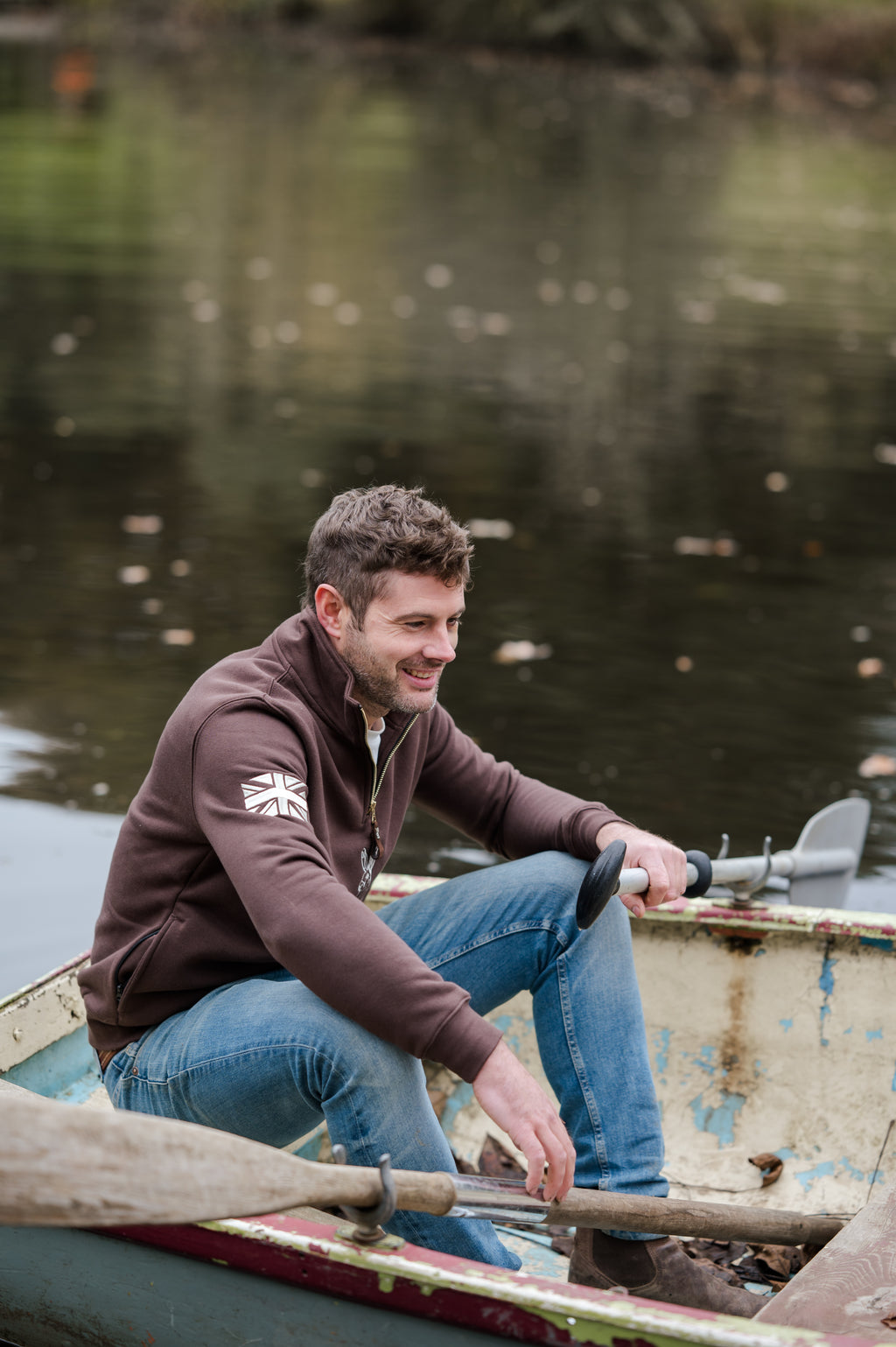 NORFOLK QUARTER ZIP | CHOCOLATE