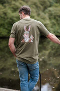 UNISEX GRAPHIC T-SHIRT | HENRY HARE | MOORLAND GREEN