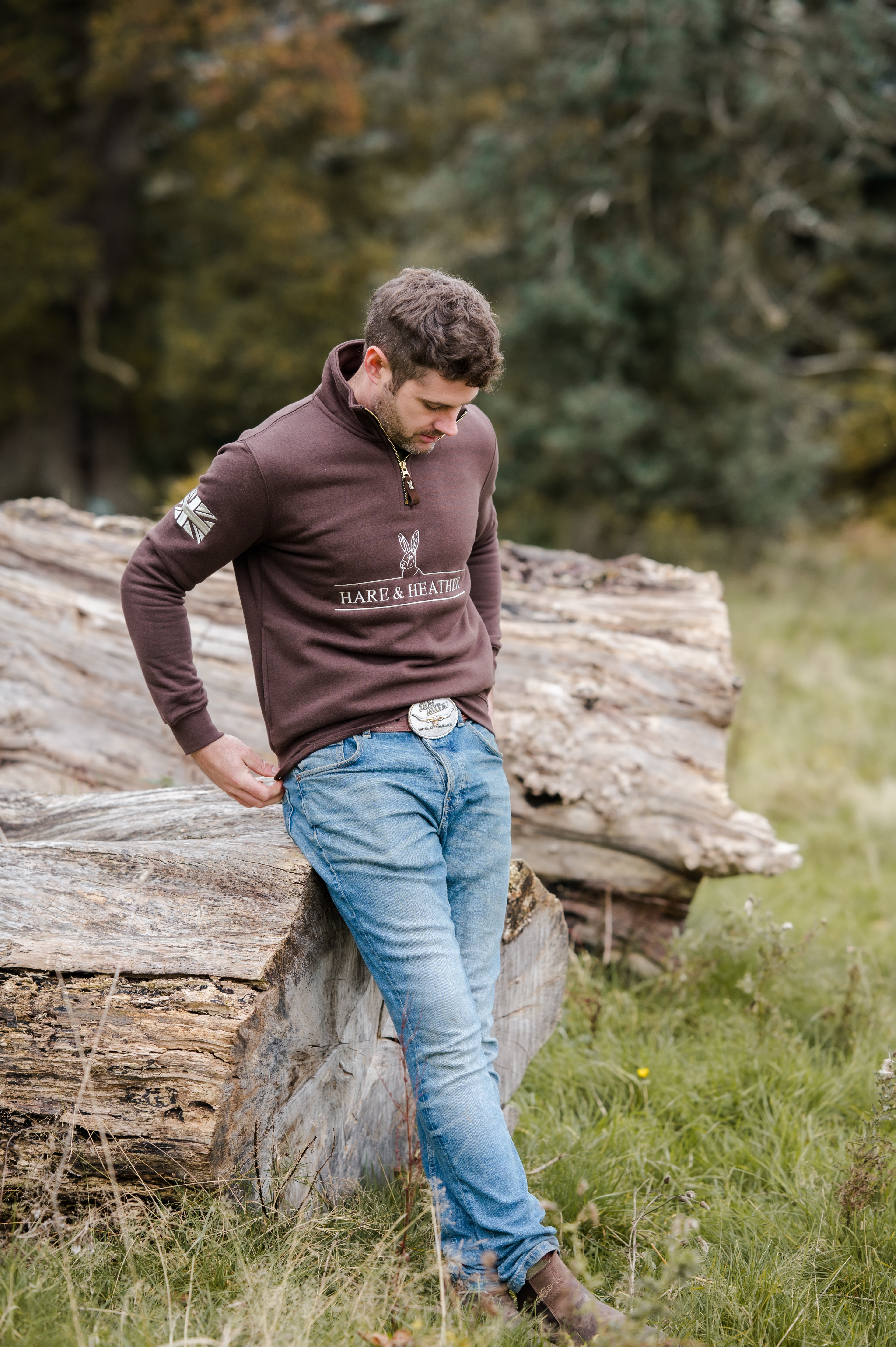 NORFOLK QUARTER ZIP | CHOCOLATE