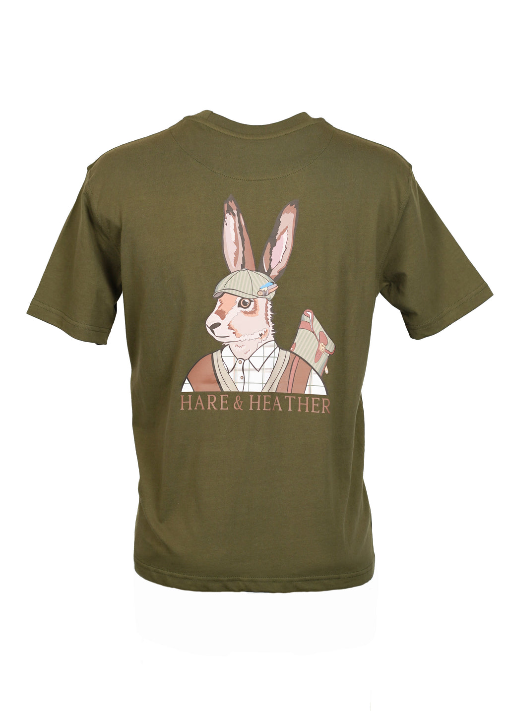 UNISEX GRAPHIC T-SHIRT | HENRY HARE | MOORLAND GREEN