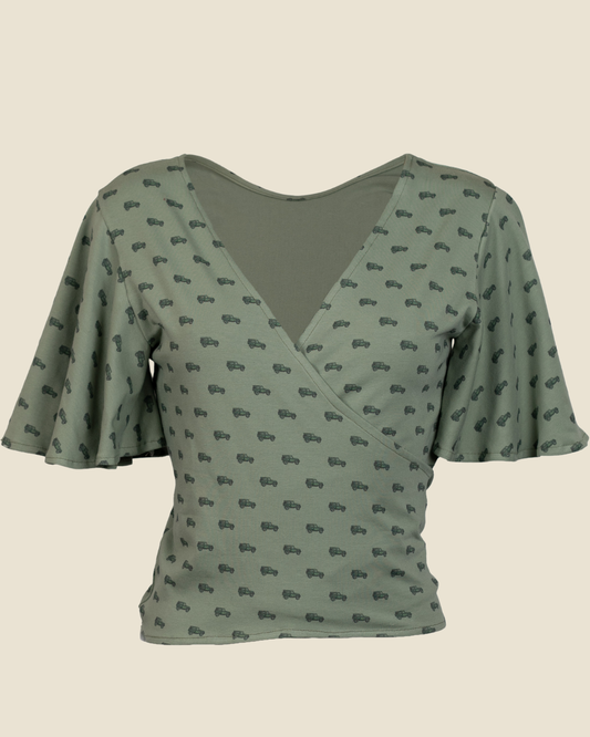 WRAP TOP | LANDY WATERCOLOUR PRINT